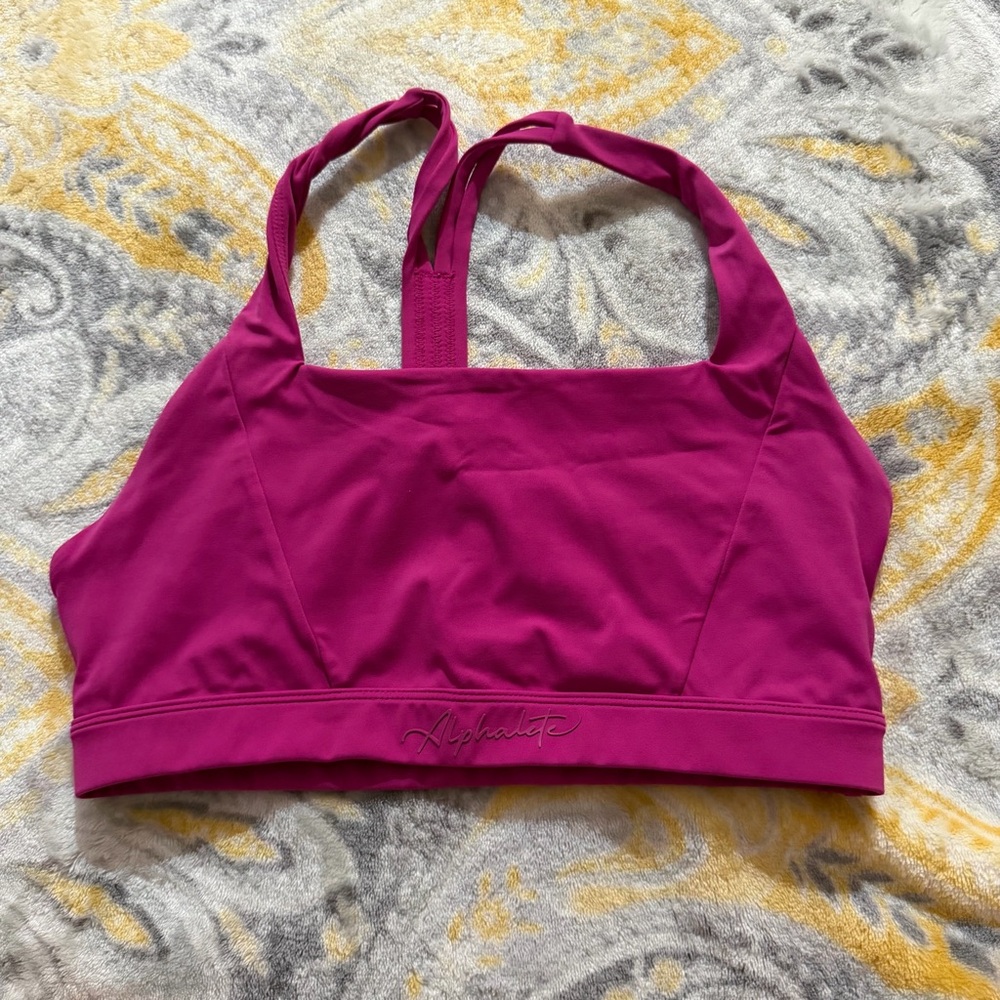 Alphalete magenta purple sport bra size medium